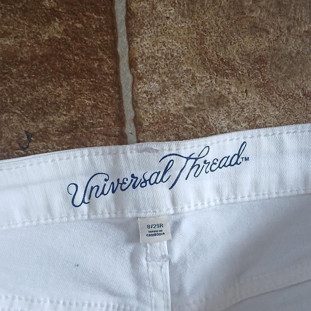 EUC Universal Thread White High-Rise Skinny Jeans Size 8/29R - Picture 3 of 6